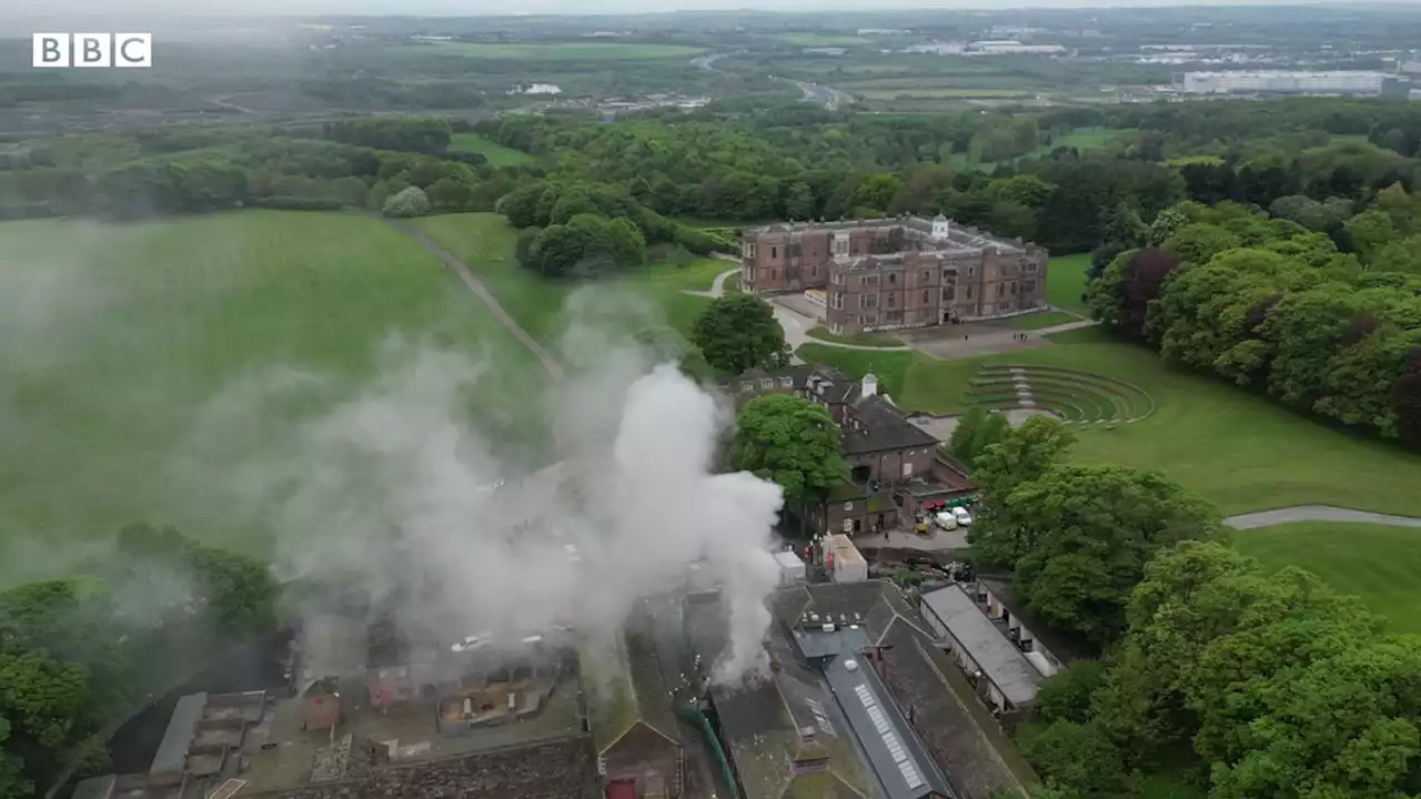 Temple Newsam fire: Crews tackle barn blaze at Leeds estate