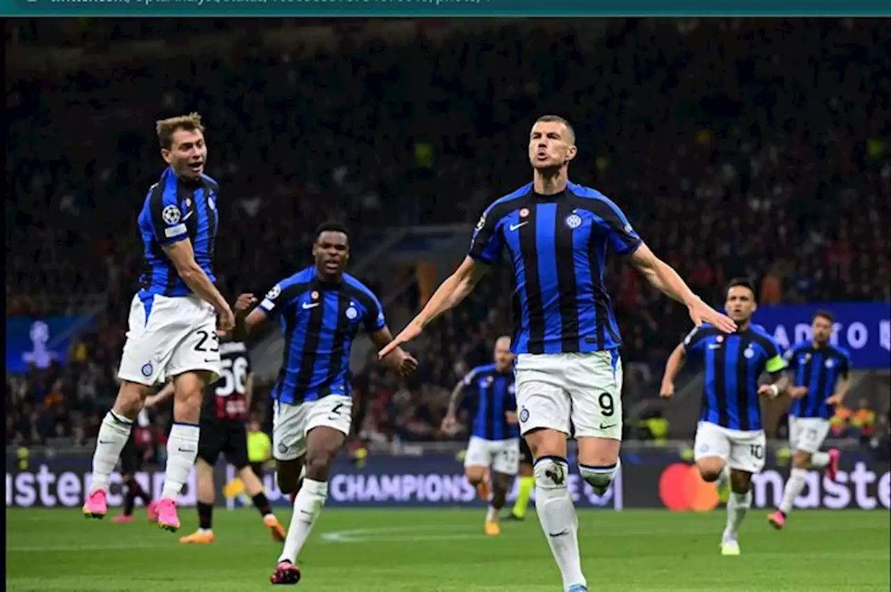 Bantu Inter Milan Tundukkan AC Milan, Edin Dzeko Panen Rekor di Liga Champions - Bolasport.com