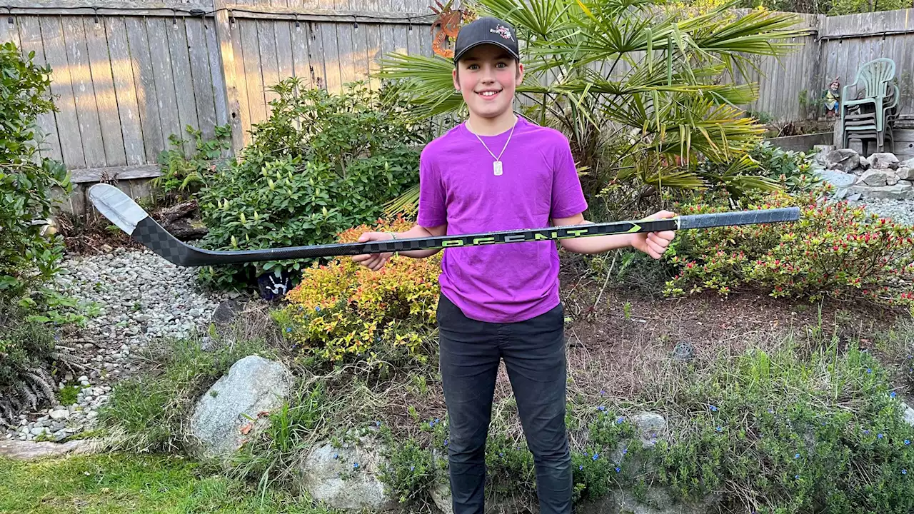 Lost Seattle Kraken hockey stick returned to Ucluelet boy