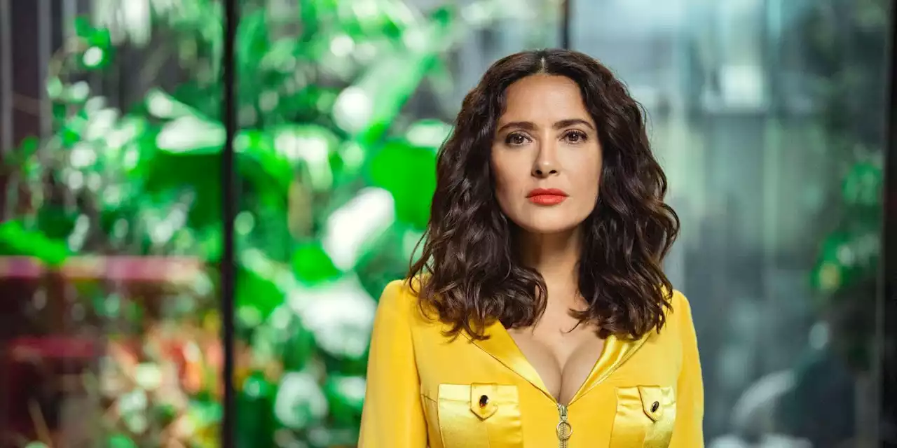 Ben Barnes and Salma Hayek Get Cozy in New 'Black Mirror' Season 6 Image