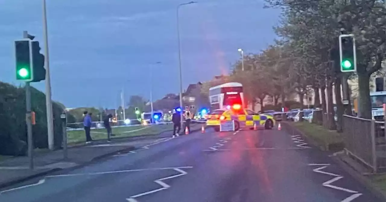 Busy road closed after 'horror crash' in Edinburgh as police cordon off scene