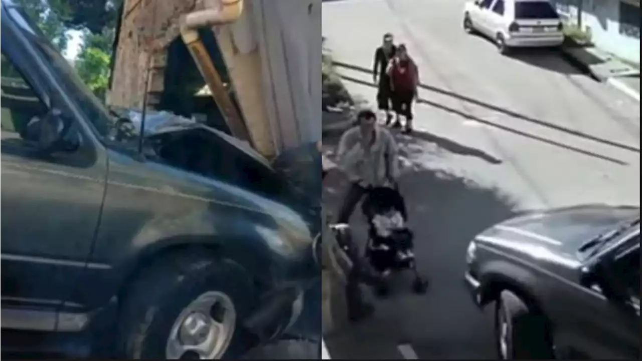 Video: conductor en aparente de embriaguez estuvo cerca de provocar tragedia en Bogotá