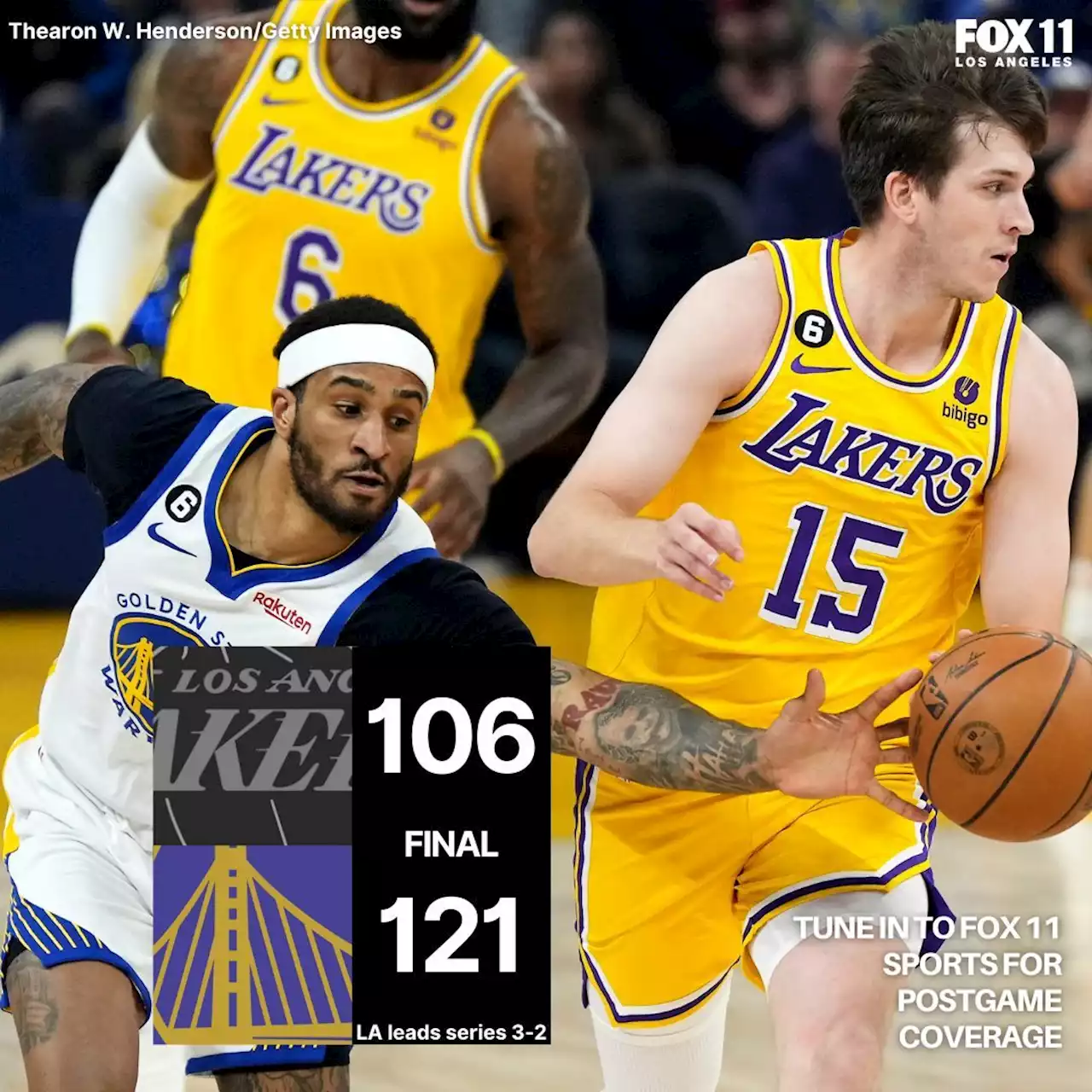 Lakers fail to close series in Game 5 loss to Warriors