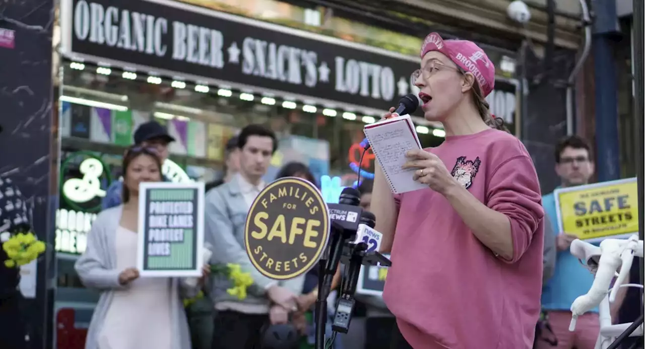 Friends gather in Brooklyn to mourn cyclist killed by truck driver