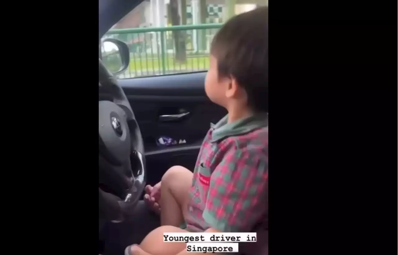 Netizens slam parents for allowing baby boy to be 'youngest driver in Singapore' - Singapore News