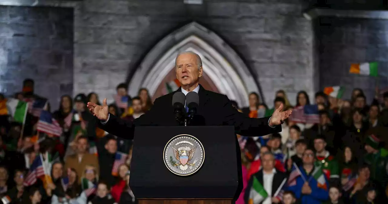 Irish visit was to ensure ‘Brits didn’t screw around’, says Biden