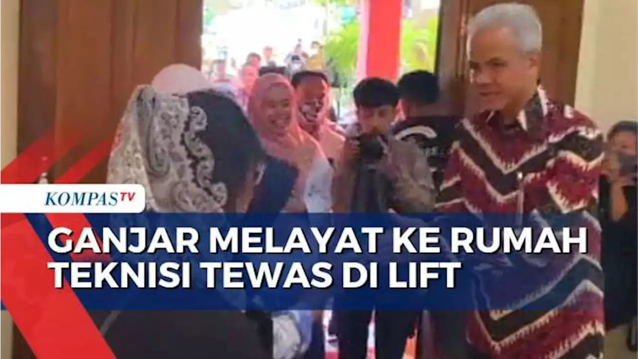 Ganjar Pranowo Melayat ke Rumah Teknisi yang Tewas di Lift Kantor Gubernur Jateng