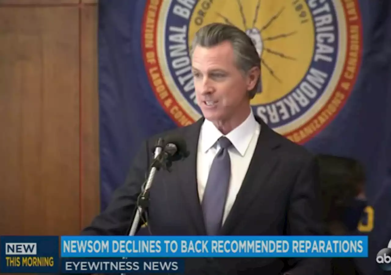 California Gov. Newsom Less Than Enthusiastic About Reparations Checks