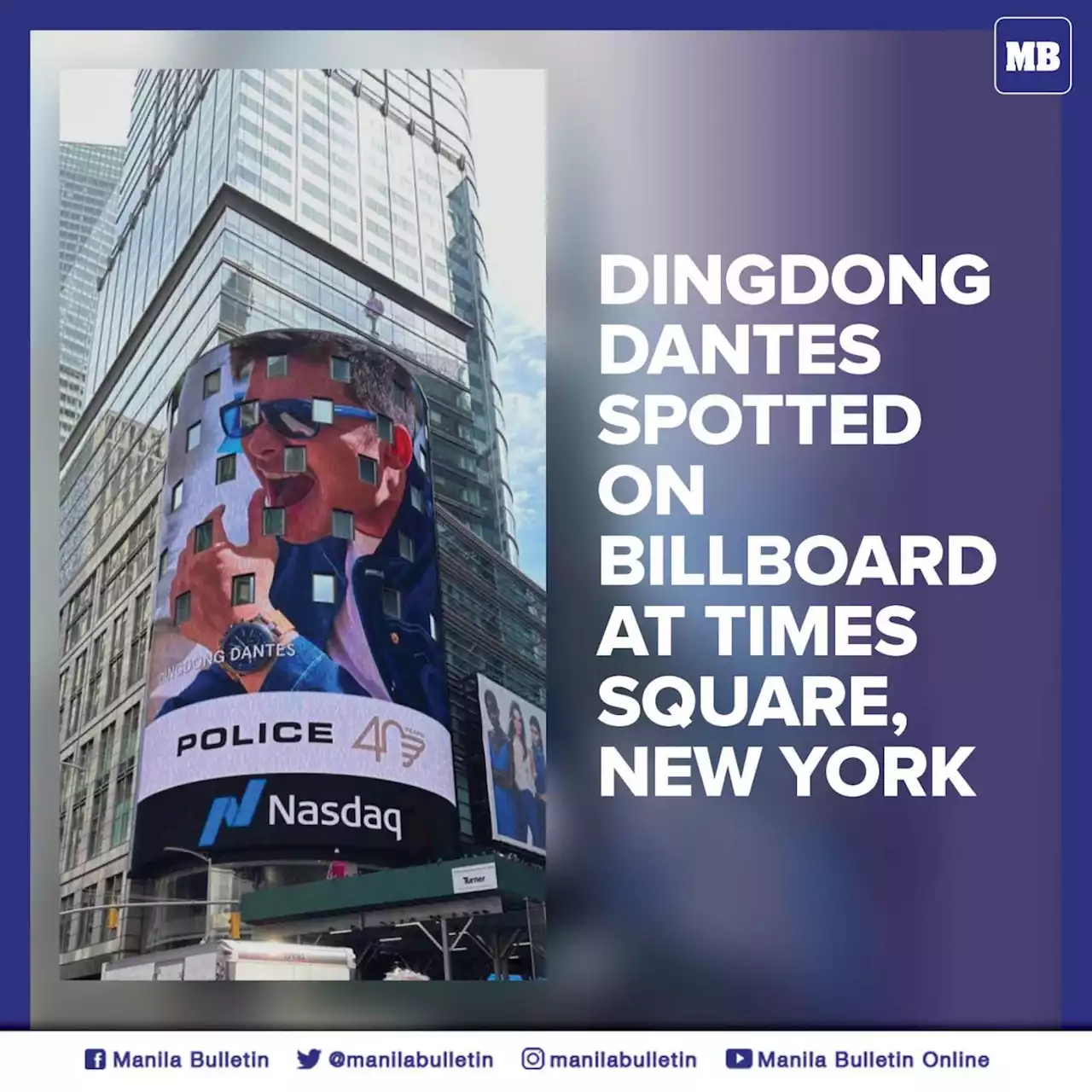 LOOK: Dingdong Dantes is on a billboard at Times Square, New York