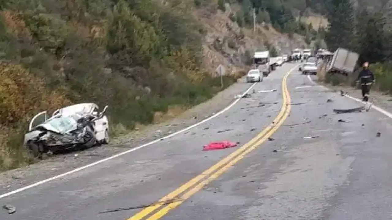 Trágico choque en la ruta 40 cerca de Bariloche: murió un conductor