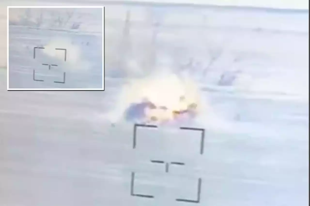 Video shows moment Ukrainians annihilate fleeing Russian troops with their own anti-tank missile