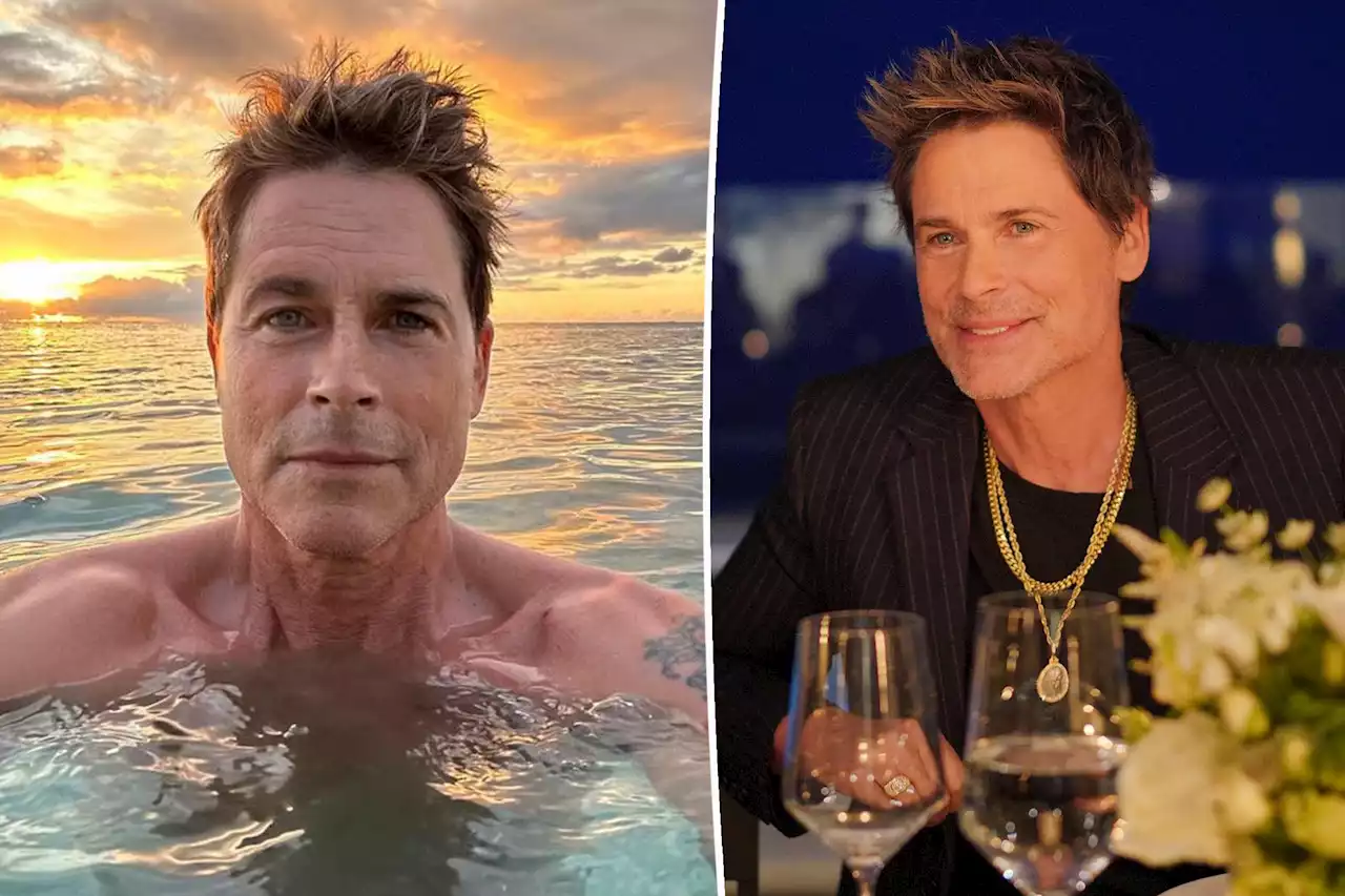 Shirtless Rob Lowe celebrates 33 years of sobriety: ‘My life is full’