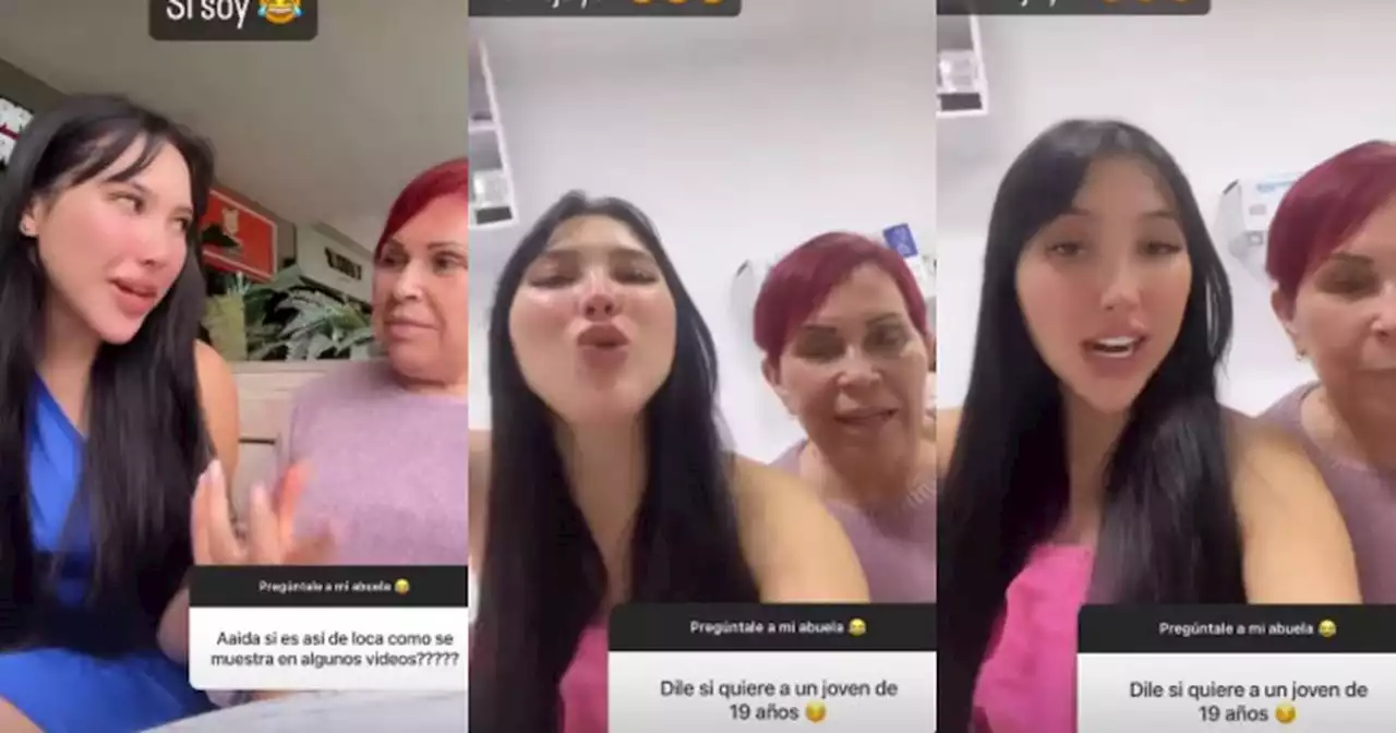 Aida Victoria Merlano se adelantó al Día de la Madre con regalo a su abuelita