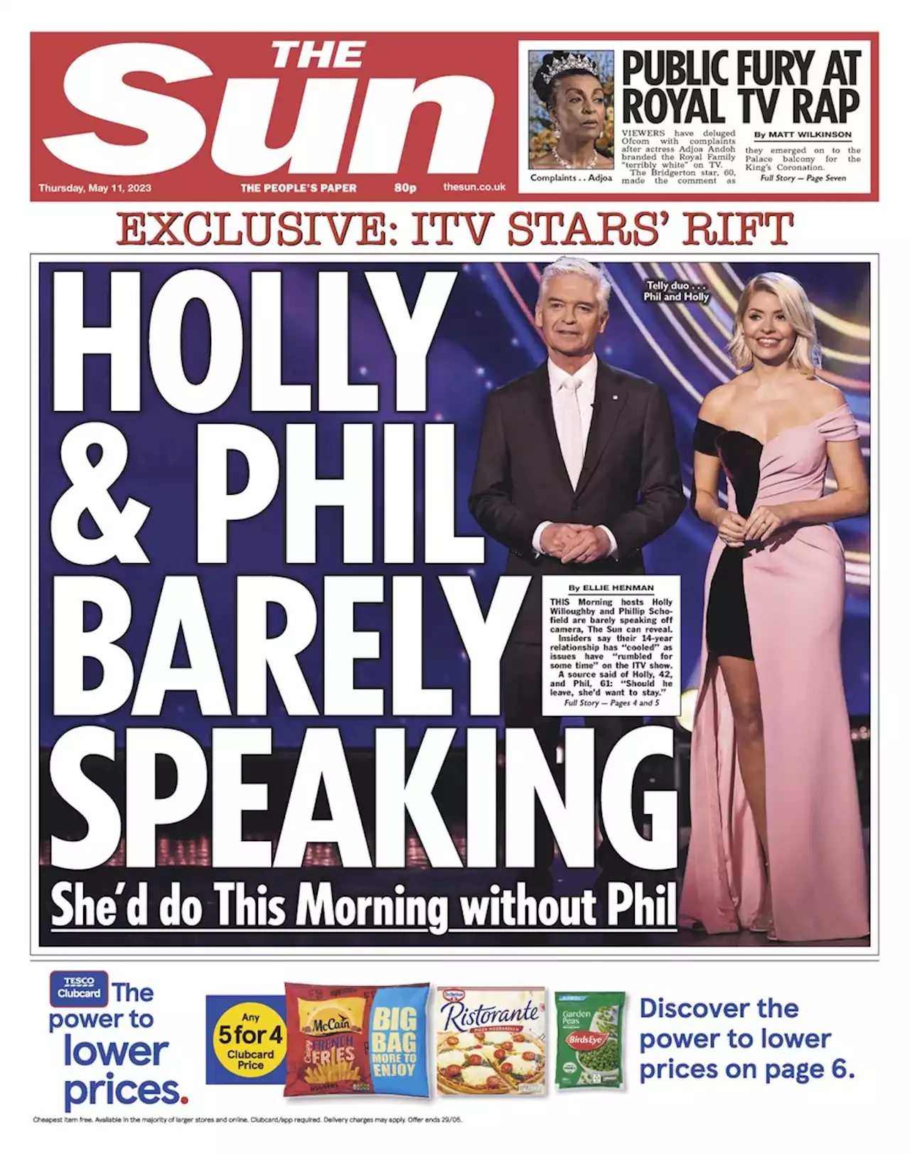 This Morning's Holly & Phil barely speaking & 'she'd do show without him'