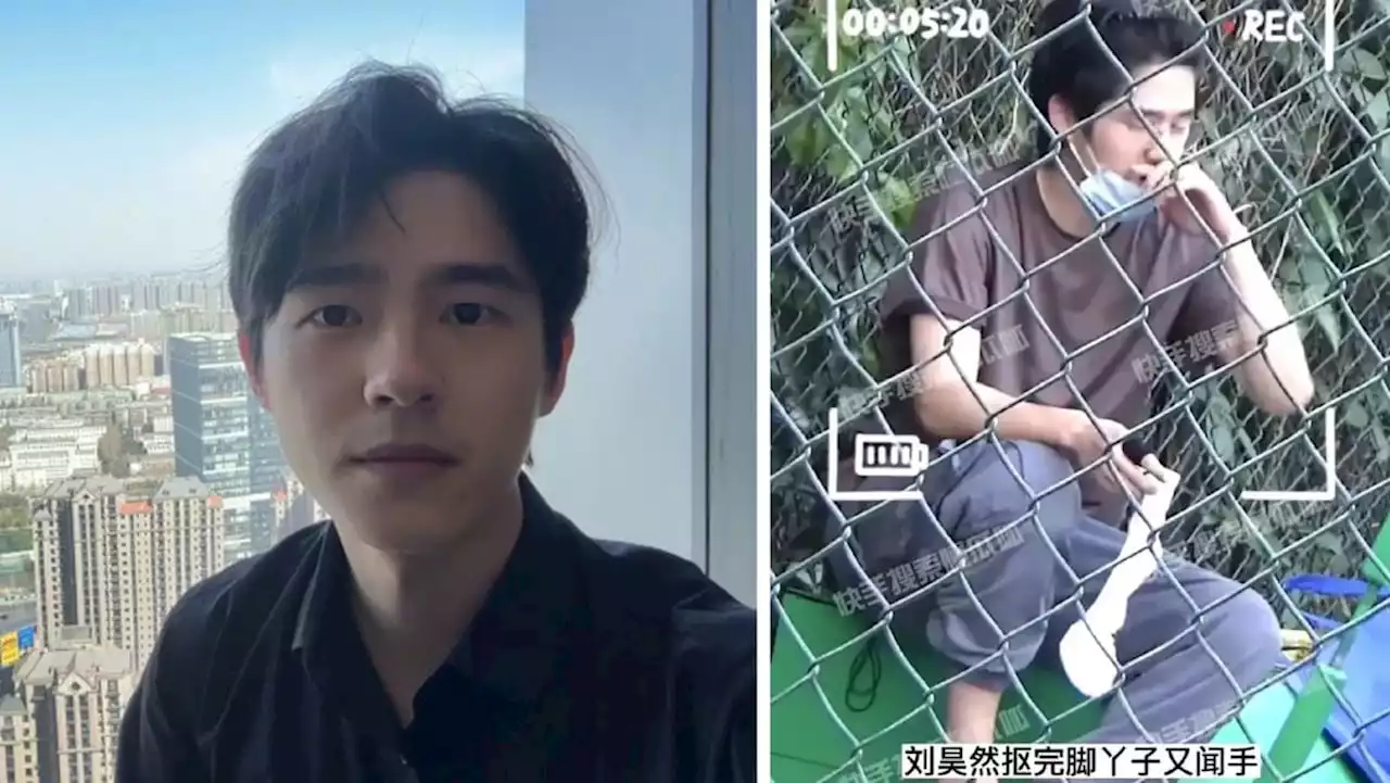 Clip of Chinese actor Liu Haoran scratching his foot and sniffing his fingers goes viral