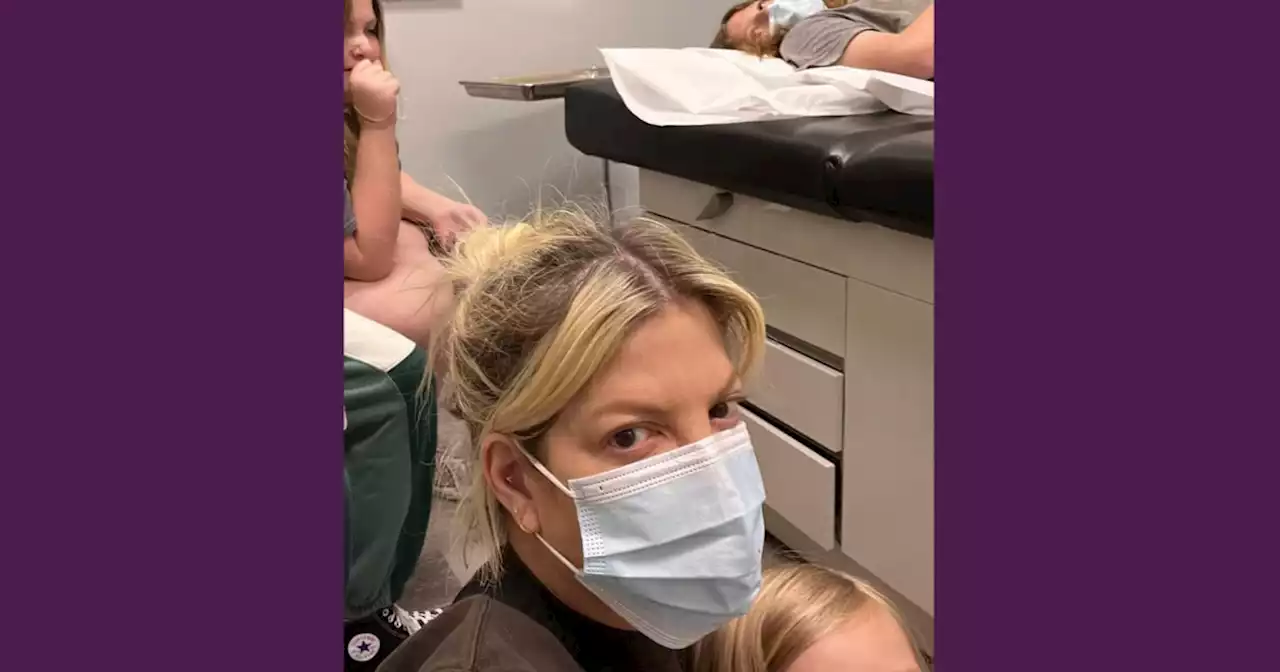 Tori Spelling takes her kids to urgent care, says mold made them sick for months