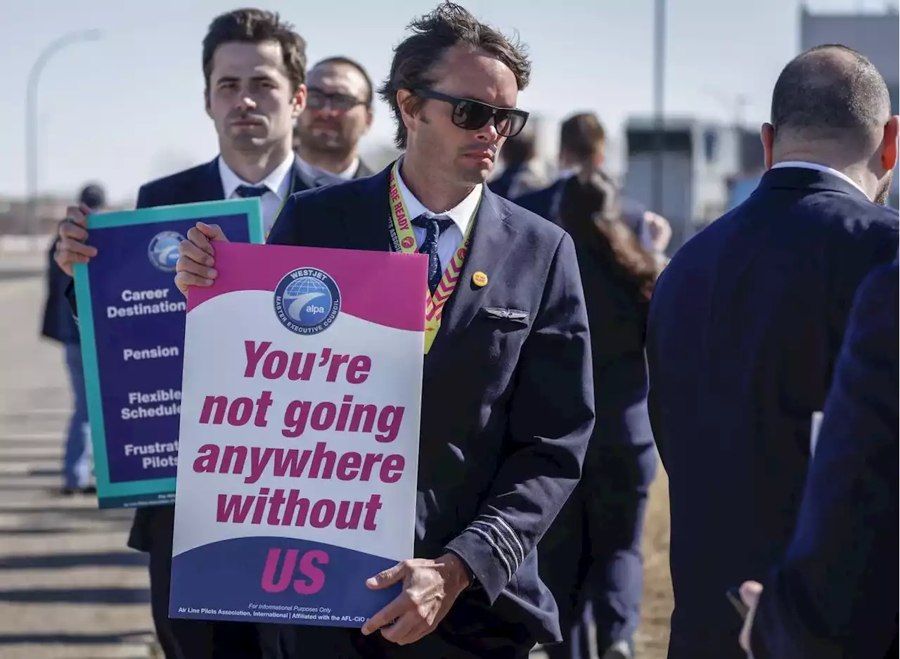 Fasten your seatbelts: WestJet pilots protest at Pearson ahead of possible strike action