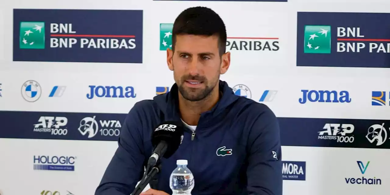 Tennis, Djokovic vota Alcaraz: 'A Roma è l'uomo da battere'