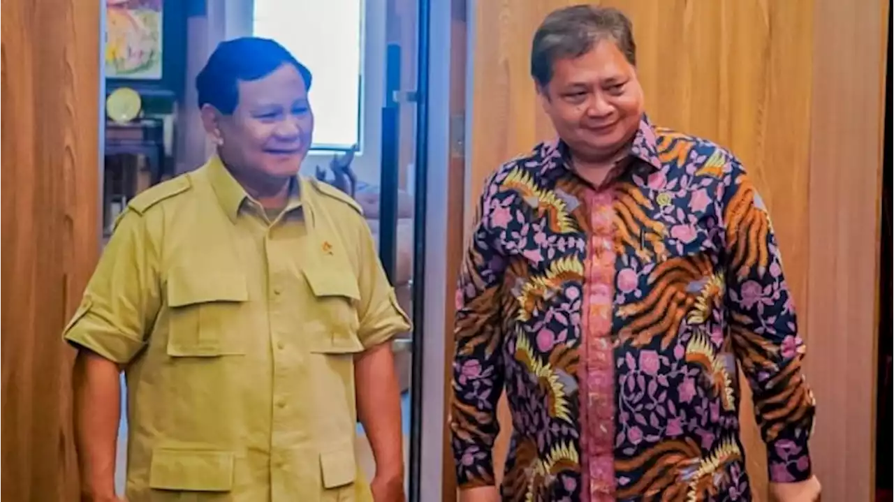 Golkar Sodorkan Airlangga Jadi Cawapres Prabowo, Bukan Ketua Tim Pemenangan