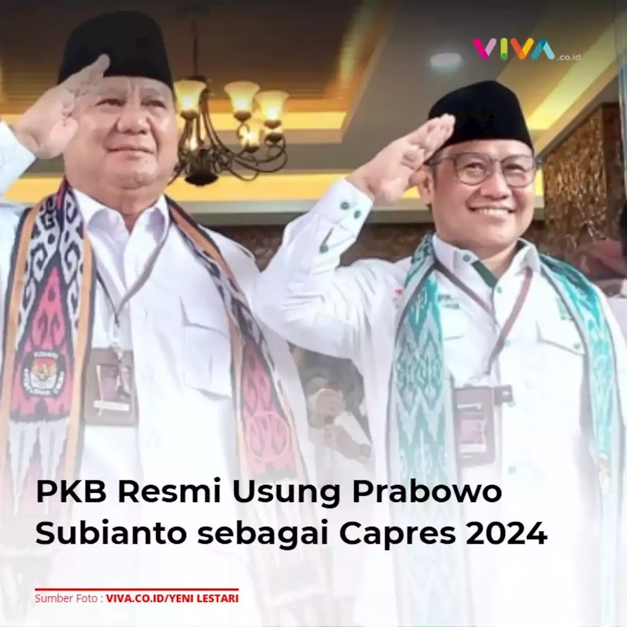 PKB Resmi Usung Prabowo Subianto sebagai Capres 2024