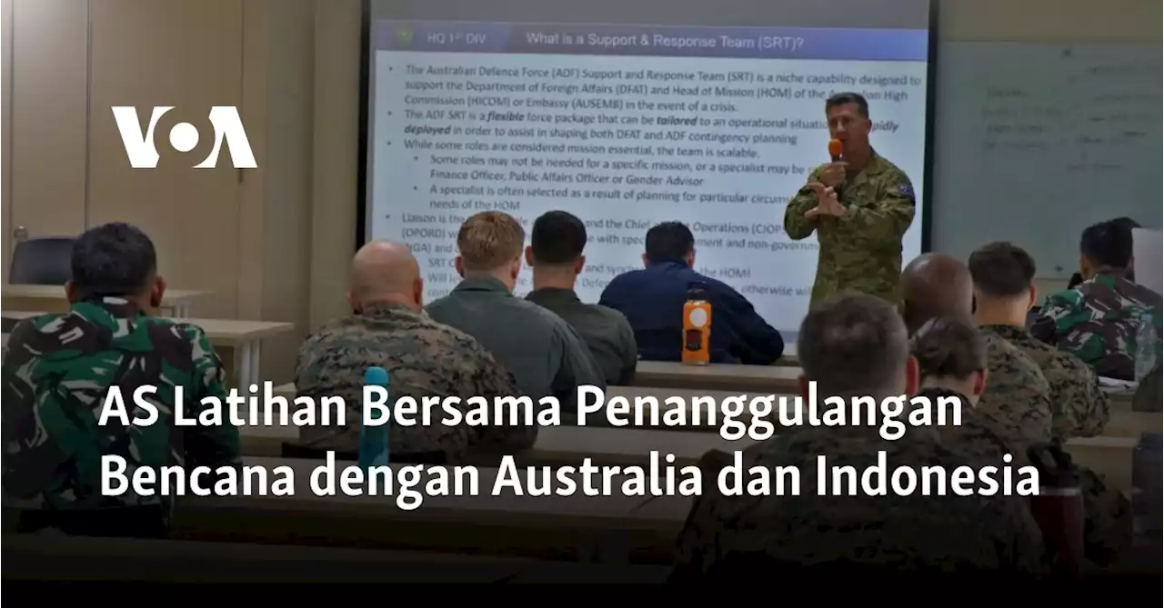 AS Latihan Bersama Penanggulangan Bencana dengan Australia dan Indonesia