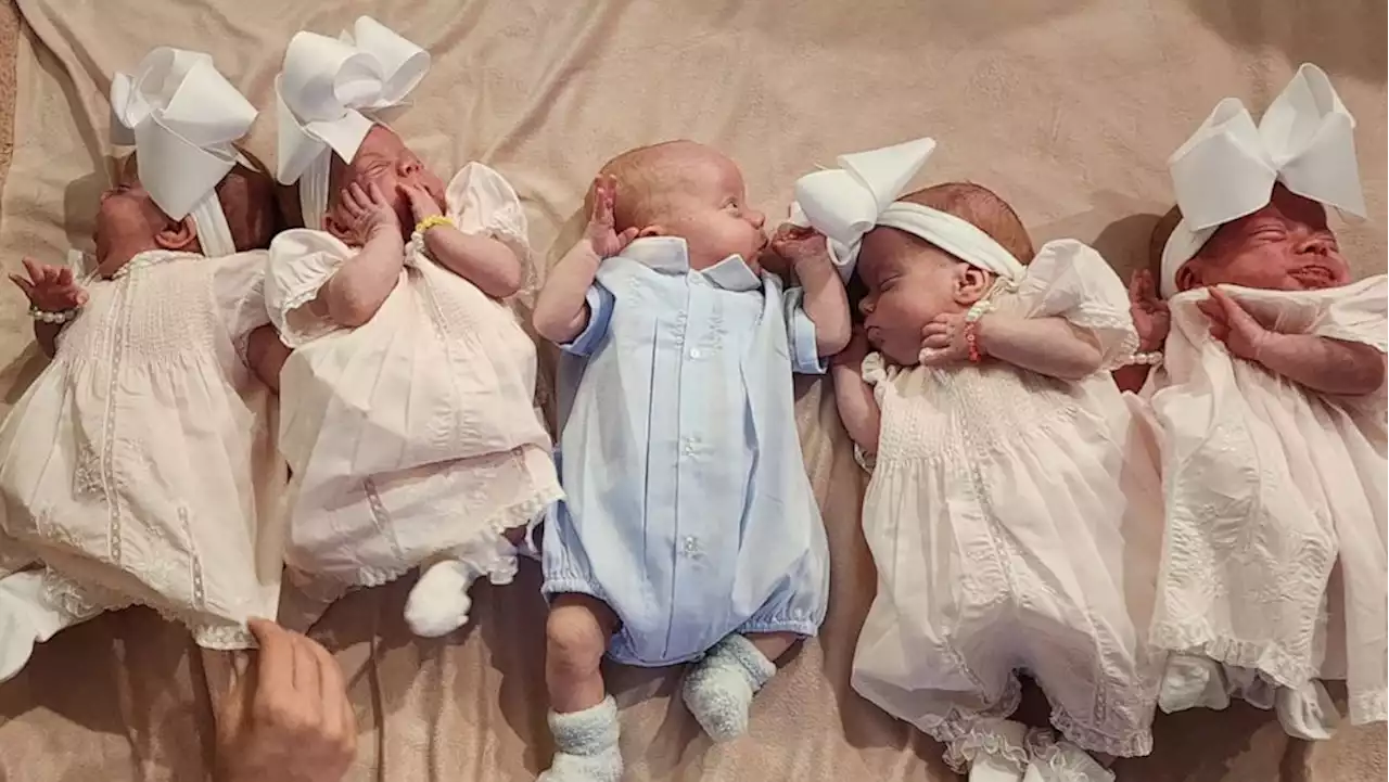 Mississippi mom to celebrate 1st Mother's Day with quintuplets