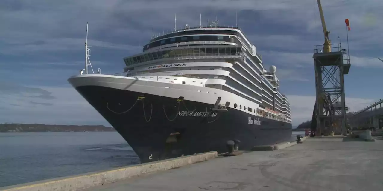 First cruise ship of the season docks at Anchorage’s Port of Alaska