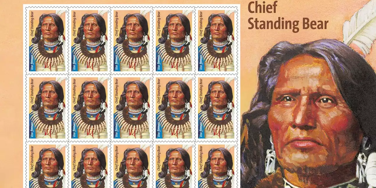 US Postal Service honors civil rights leader, Ponca tribe Chief Standing Bear, with stamp