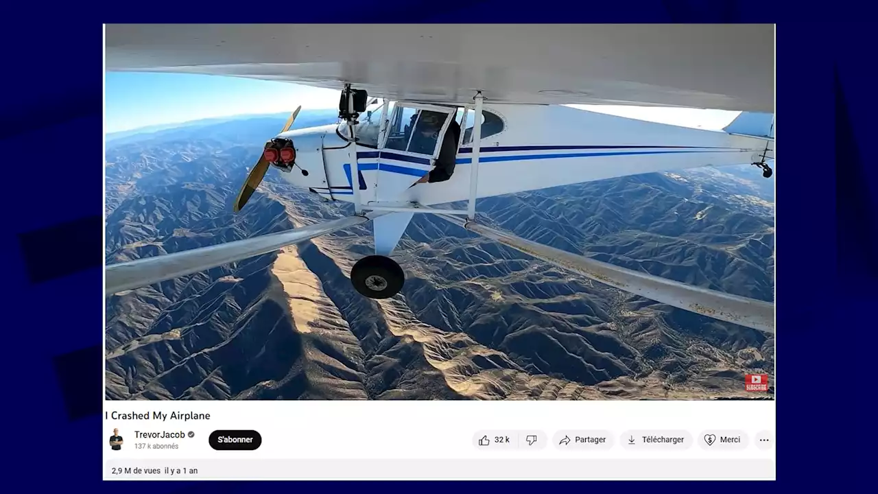 États-Unis: un YouTubeur orchestre le crash de son avion pour une vidéo, il risque 20 ans de prison