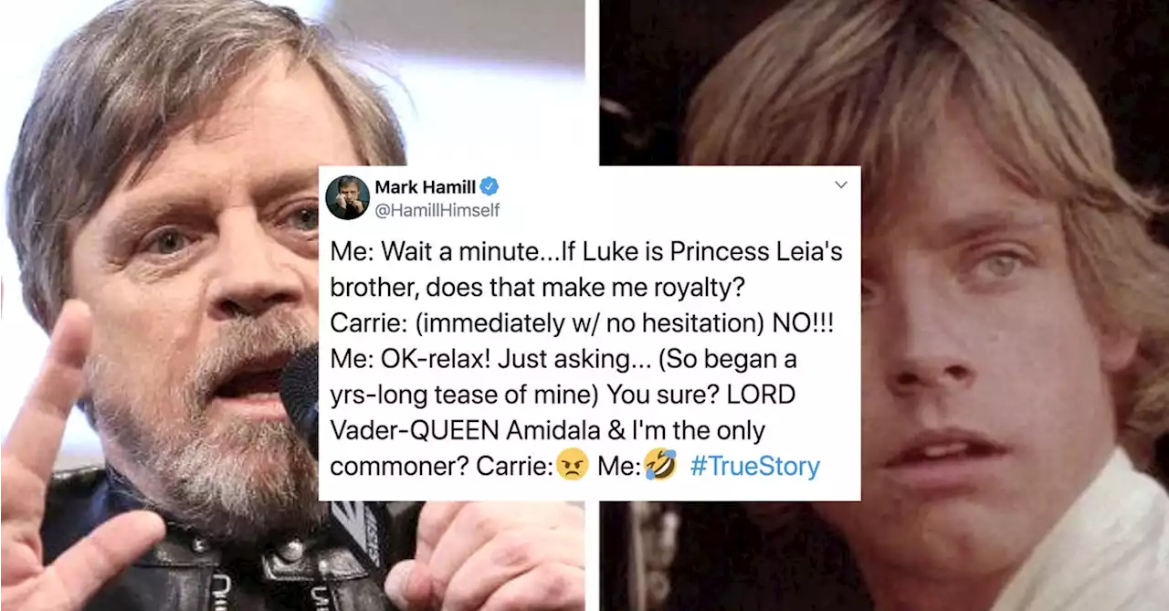 26 Facts About 'Star Wars' That Came Straight From Mark Hamill's Twitter