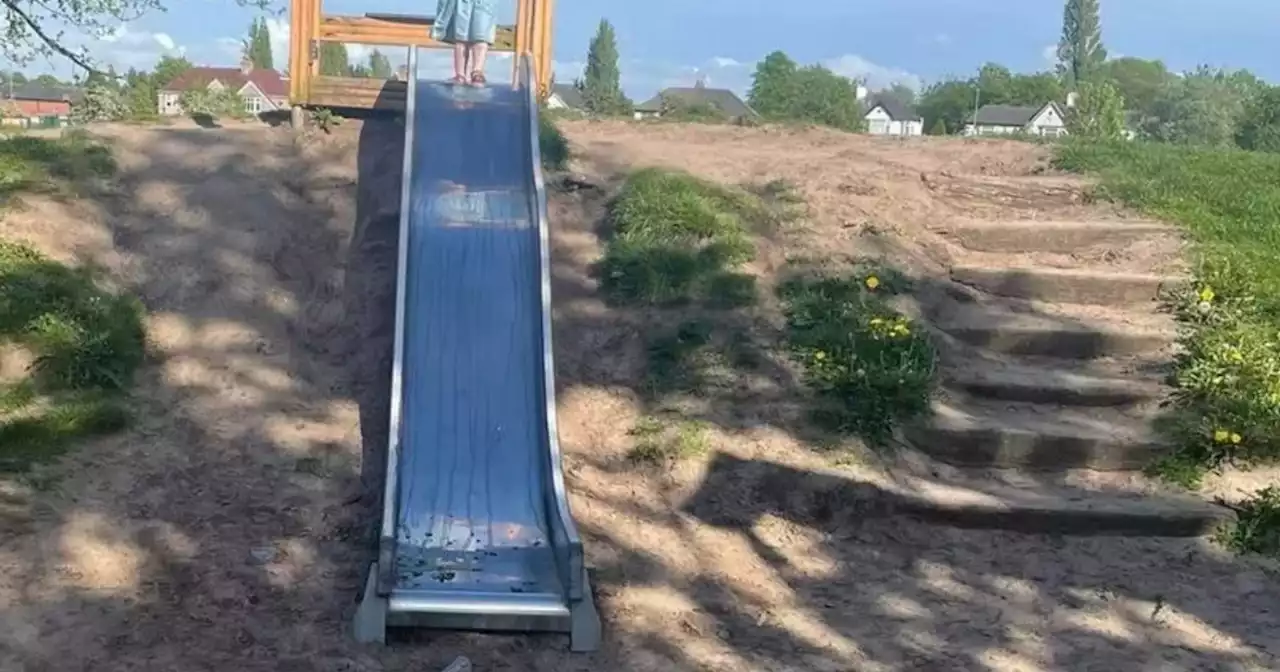 Mum disgusted after young daughter asked 'what's this' before going down slide