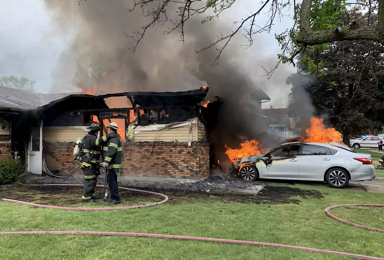 One injured, home destroyed in Aurora fire Friday morning