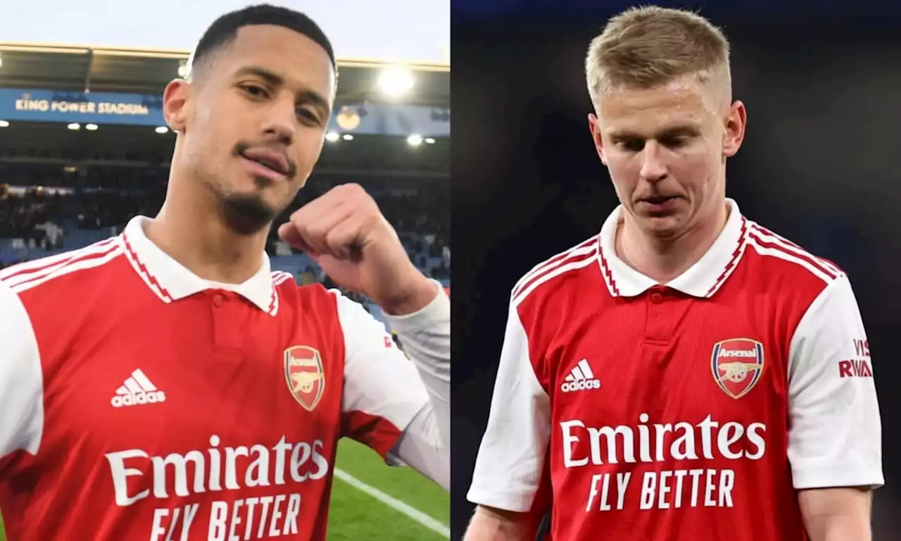 EPL: Huge blow for Arsenal with Saliba, Zinchenko ruled out of season