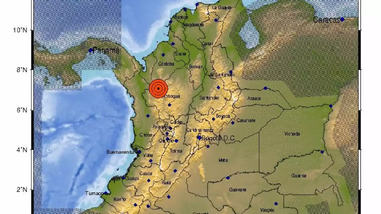 Sismo en Antioquia, de magnitud 4,6, despertó a los colombianos esta madrugada