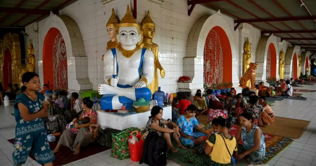 Families seek shelter in Myanmar as Cyclone Mocha approaches