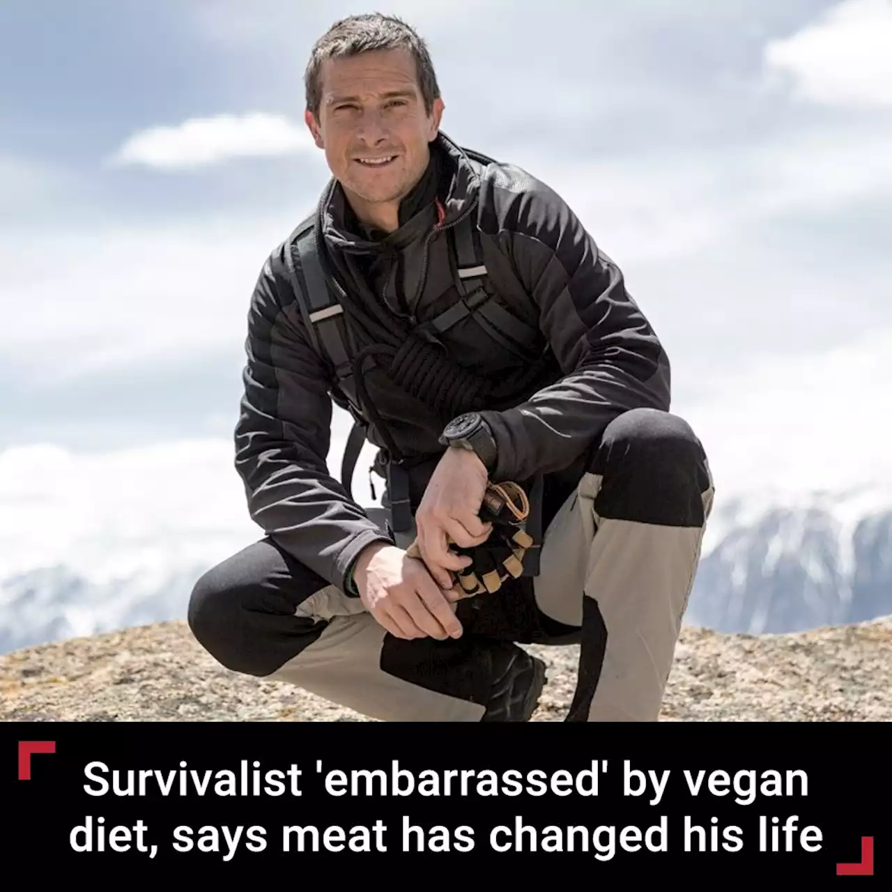 Bear Grylls 'embarrassed' by past vegan diet, says he's 'never been better' with all meat diet