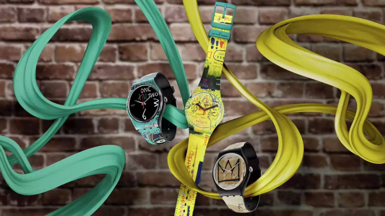 Swatch rend hommage à Jean-Michel Basquiat avec 3 nouvelles montres historiques à prix cadeau