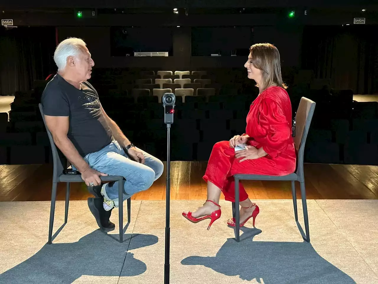 Catia Fonseca entrevista Antonio Fagundes para especial do 'Melhor da tarde'