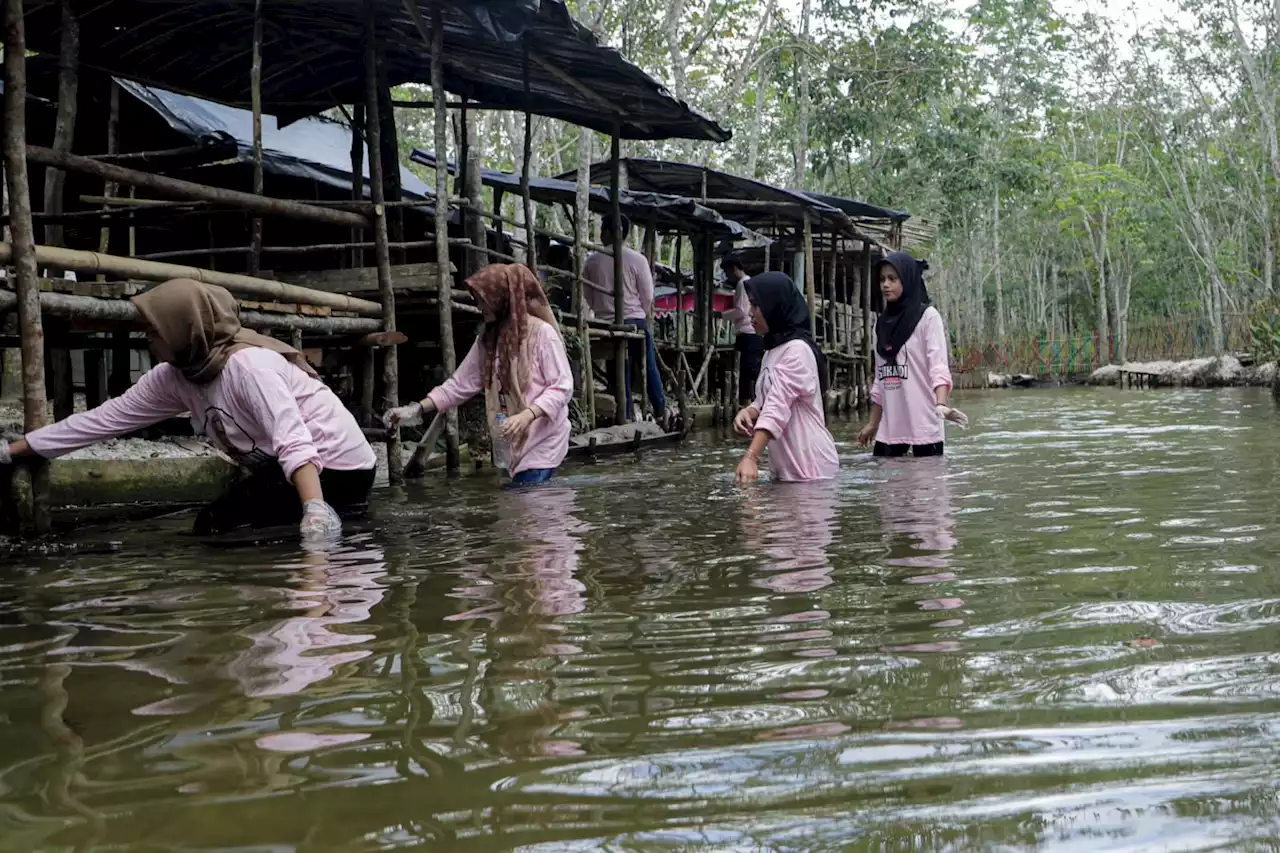 Srikandi Ganjar Gelar Gotong Royong di Kawasan Wisata Bareng Komunitas Pemuda