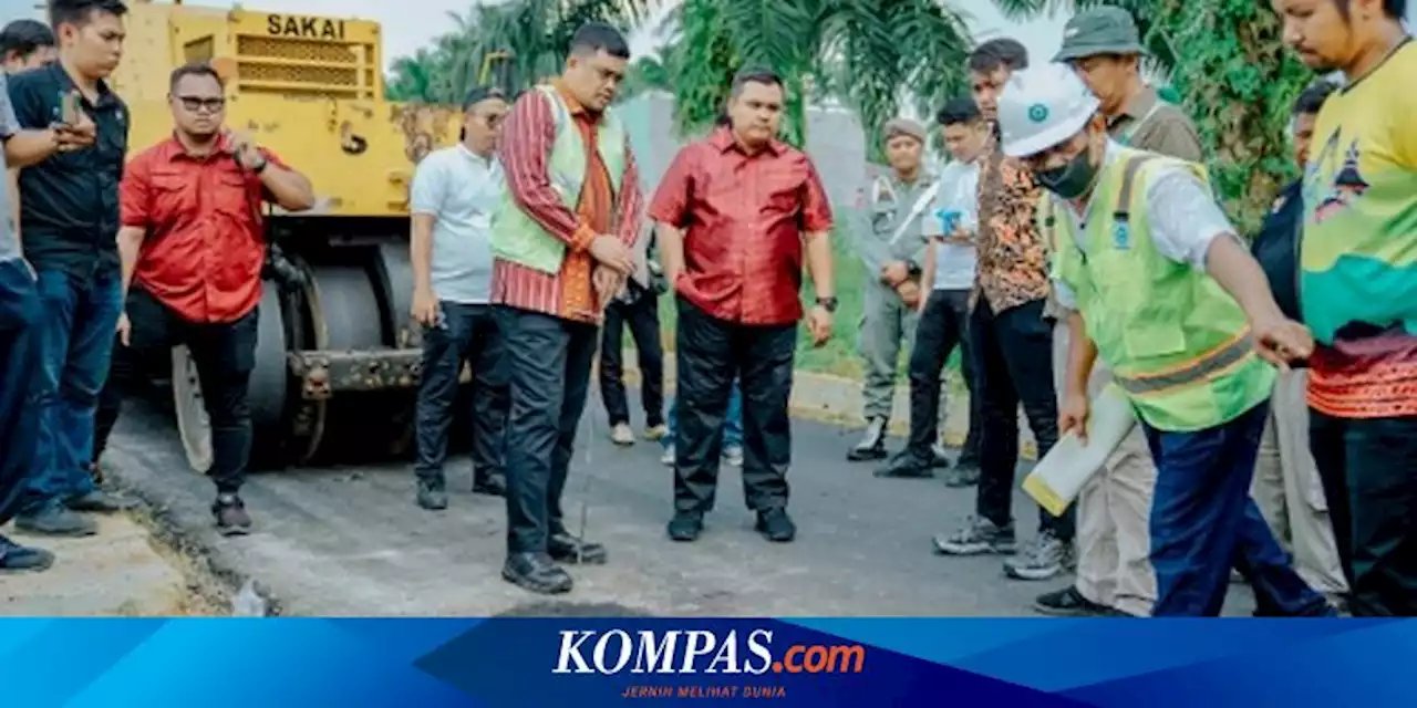 Bobby Nasution Kecewa dengan Proyek Pengaspalan di Medan Tuntungan: Dilindas Mobil Meleot, Korek Ulang