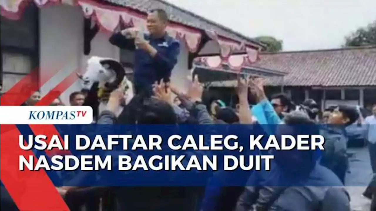 Usai Daftar Caleg Kader NasDem Bagi-Bagi Duit Sambil Naik Dodombaan