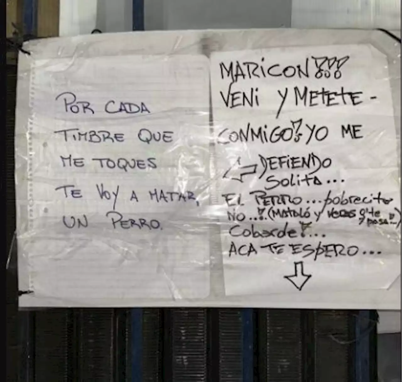 Una mujer despierta a sus vecinos de Coghlan a la madrugada y le contestaron: “Por cada timbre que toques, te voy a matar un perro”