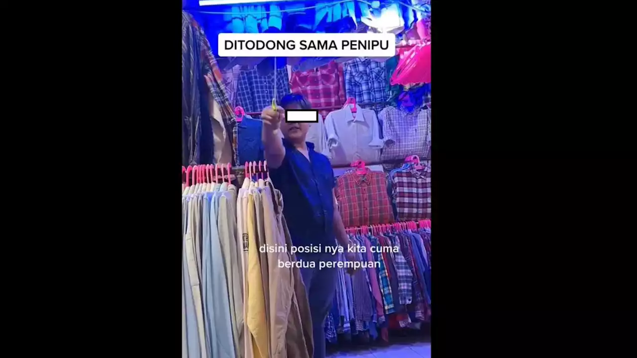 Viral Video Pria Diduga Pedagang di Gedebage Acungkan Pisau ke Pembeli Perempuan