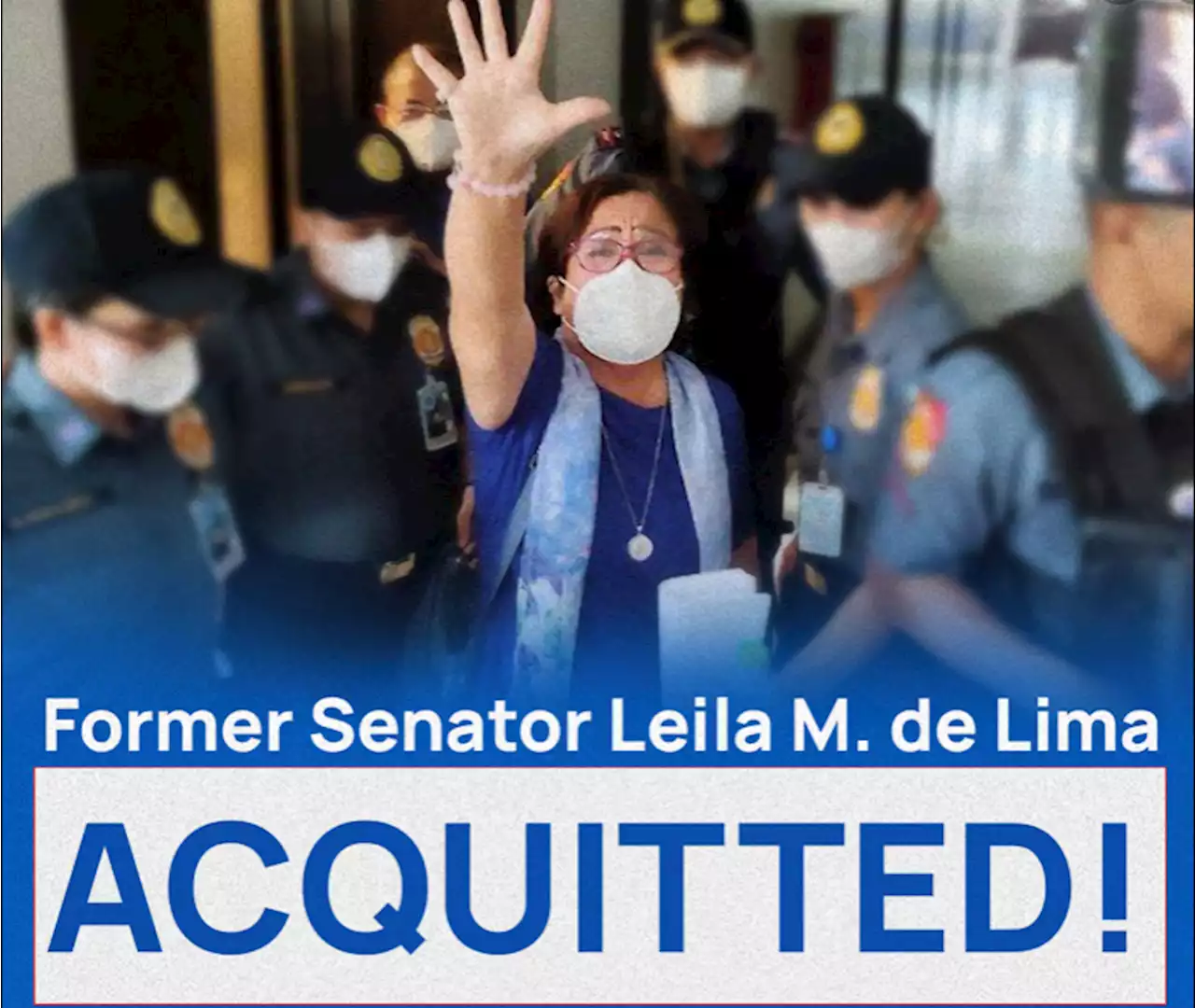 Human Rights Watch lauds acquittal of former senator de Lima