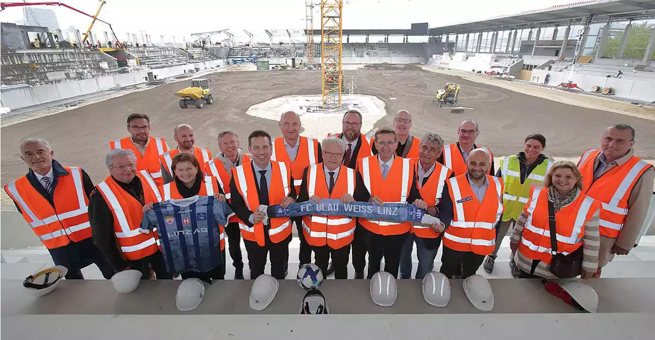 Blau-Weiß-Stadion soll im Juli eröffnet werden