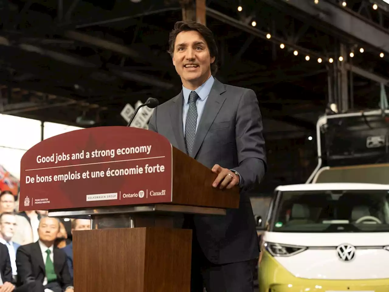 Trudeau's massive $13-billion subsidy to Volkswagen wins support in poll