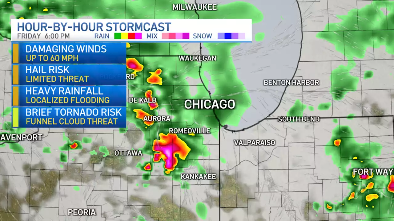 ‘Monsoonal Downpours' Possible in Chicago Area Friday as Unsettled Pattern Emerges