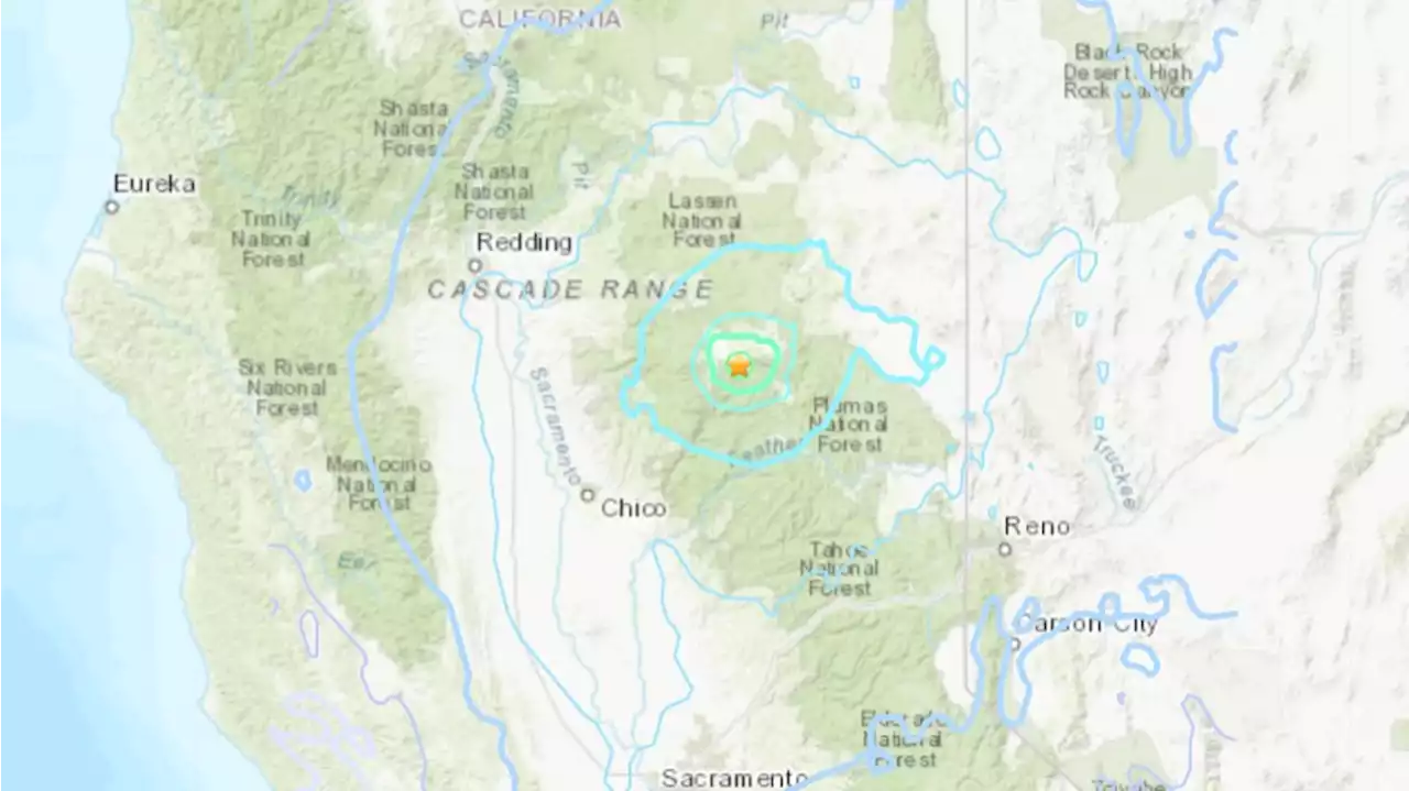 Preliminary 5.5 Magnitude Earthquake Strikes Near Lake Almanor in Northern California