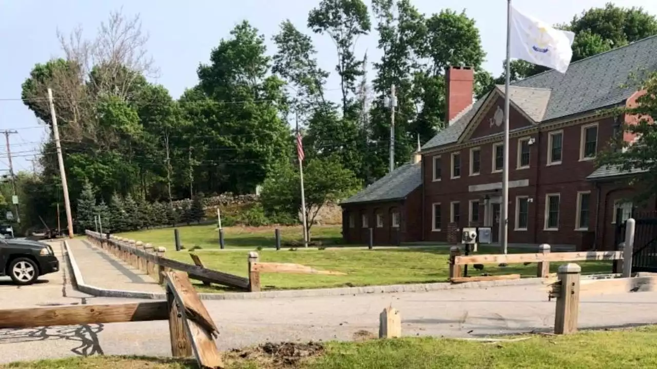 Driver Charged With DUI After Crashing SUV Onto Front Lawn of RI State Police Barracks