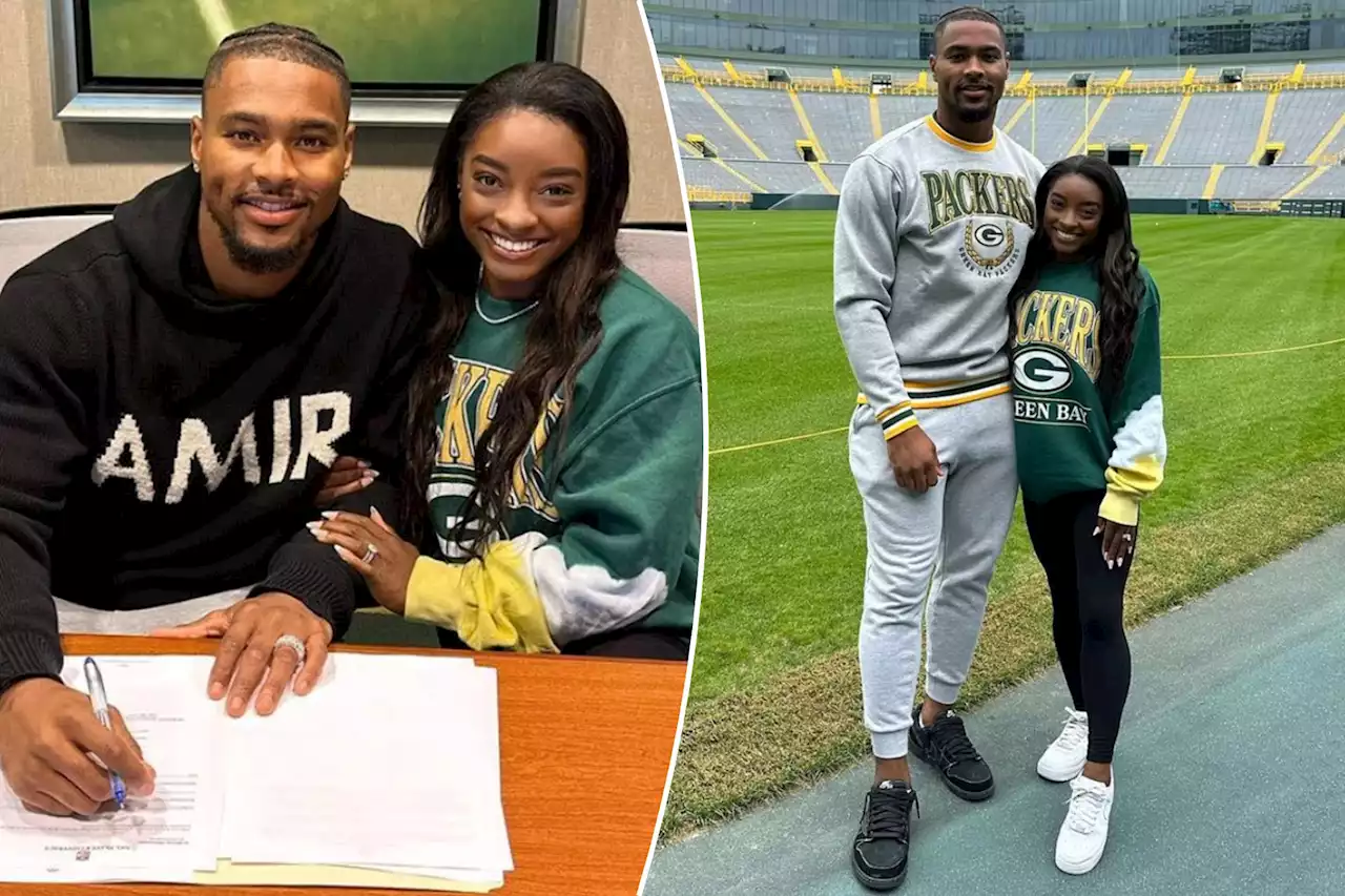 Simone Biles’ husband, Jonathan Owens, signs with Packers days after destination wedding